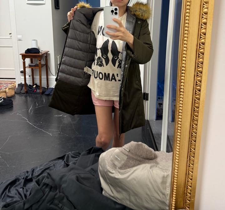 Пуховик пальто