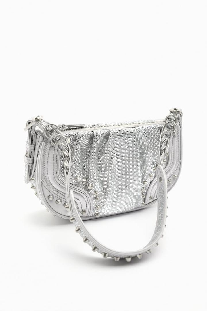 Zara сумка со стразами y2k