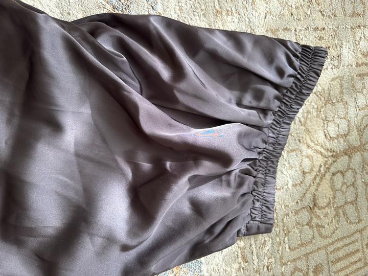 Двойка атласовая серебристая