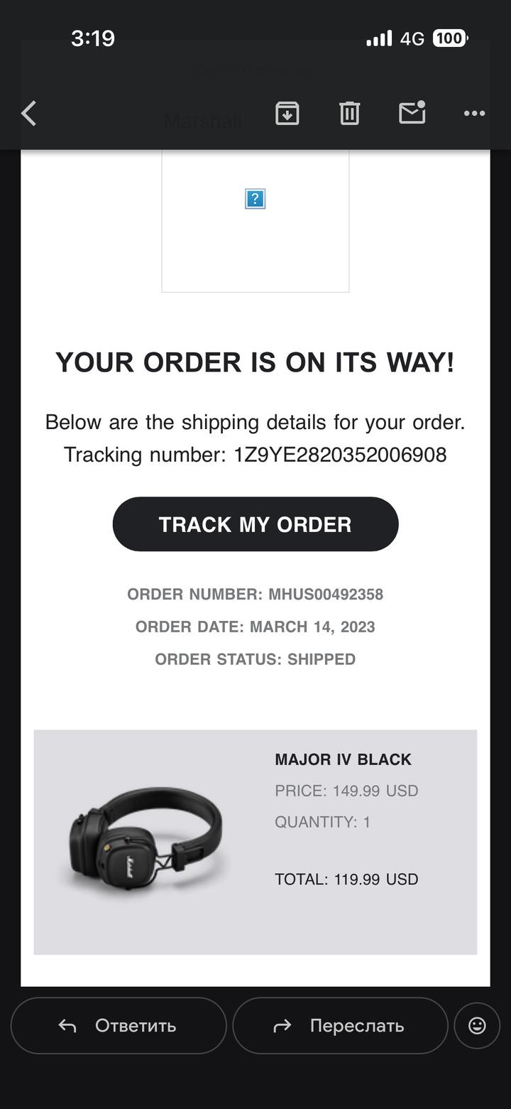 Наушники Marshall оригинал из США