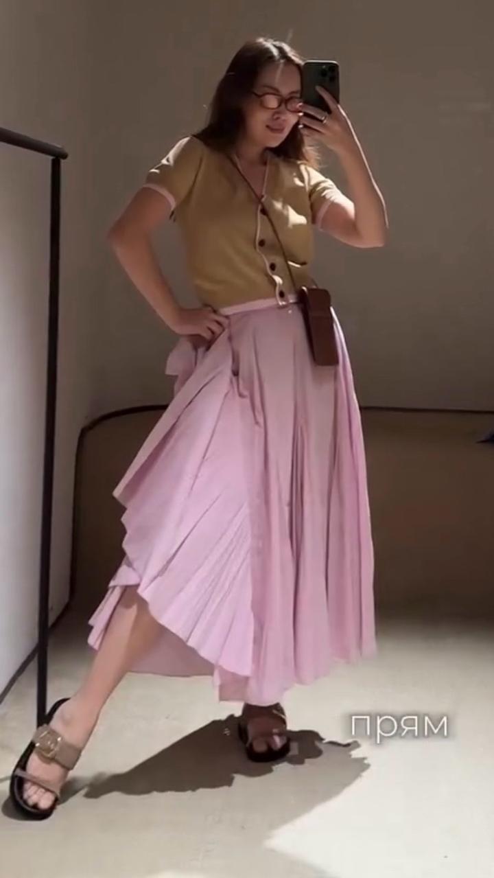 Стильная юбка Zara 100% хлопок L