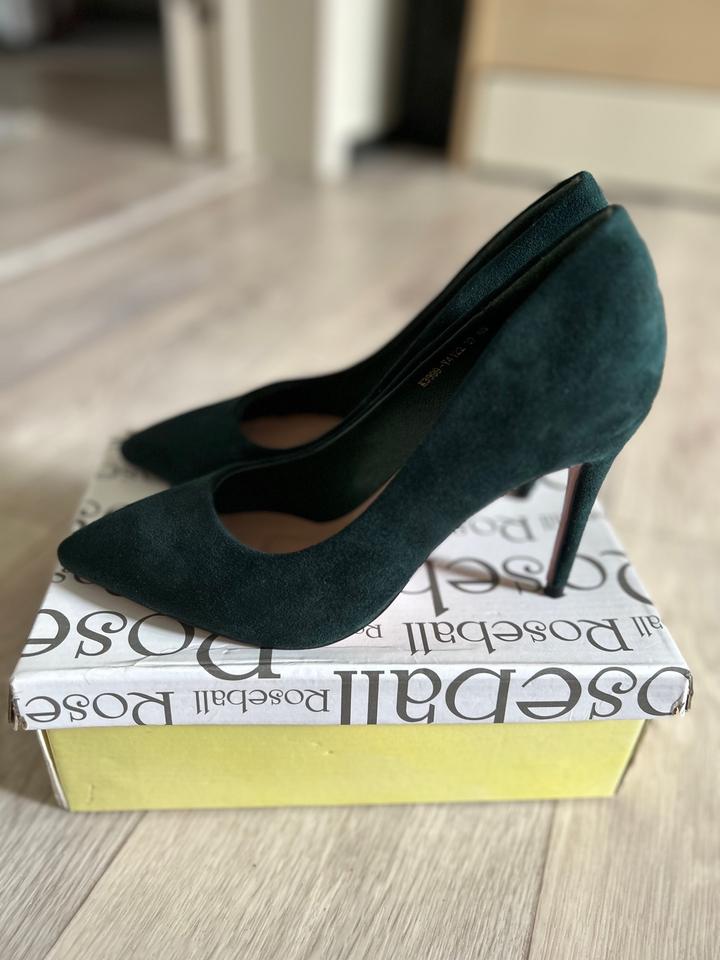 JIMMY CHOO туфли изумруд/темно зеленый,замшевые