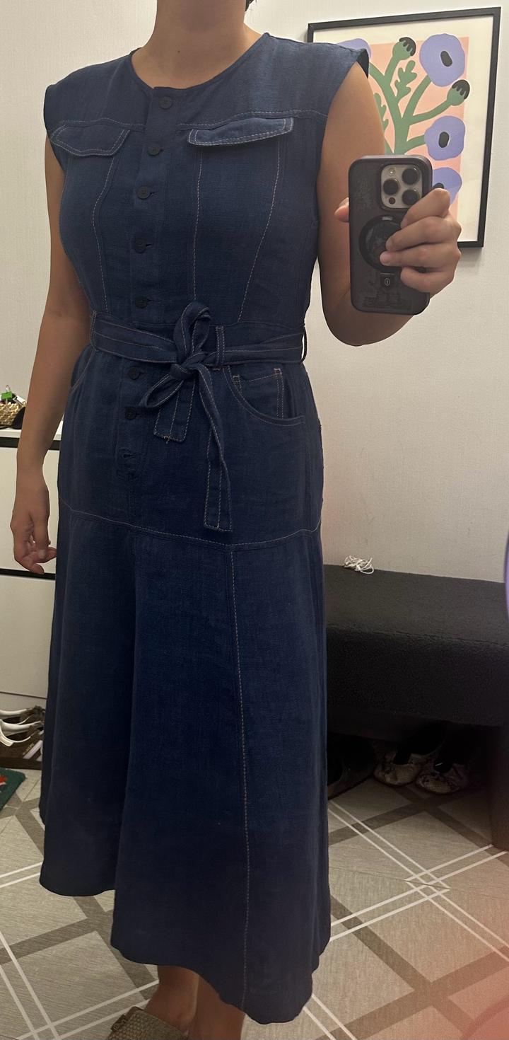 Платье льняное Massimo Dutti