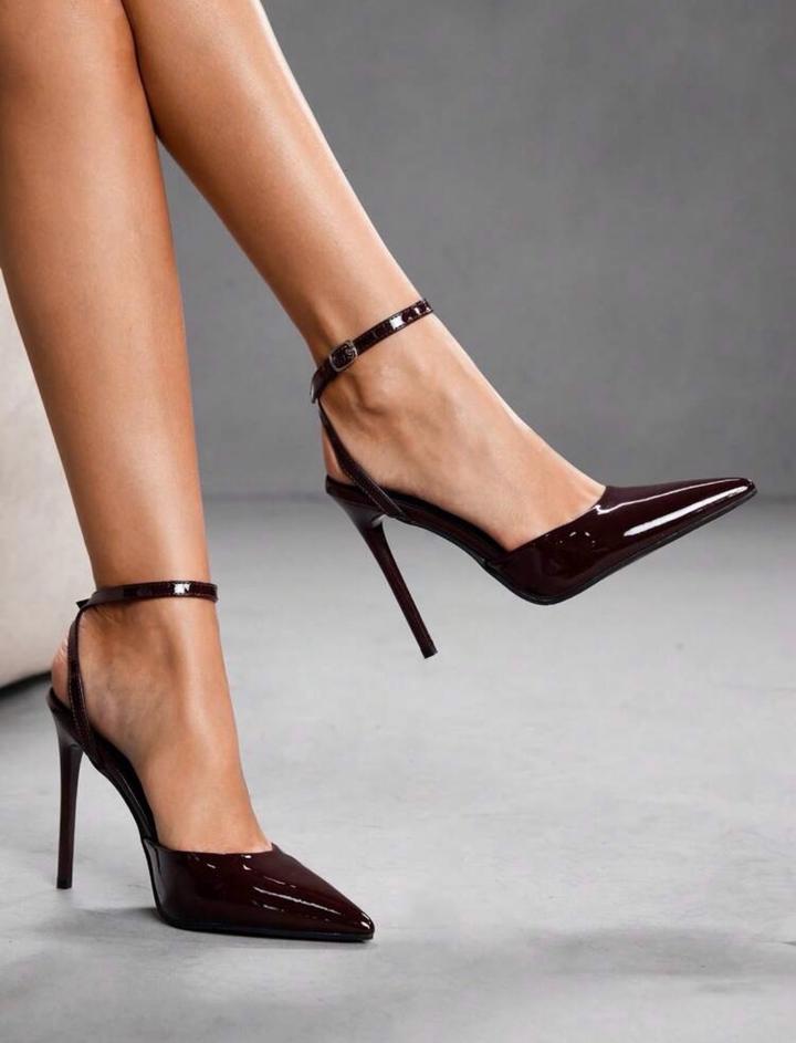 Лакированные туфли-слингбэки в стиле Louboutin — Новые