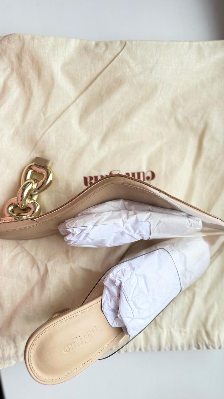 CULT GAIA мюли Carmen, прозрачный, золотой