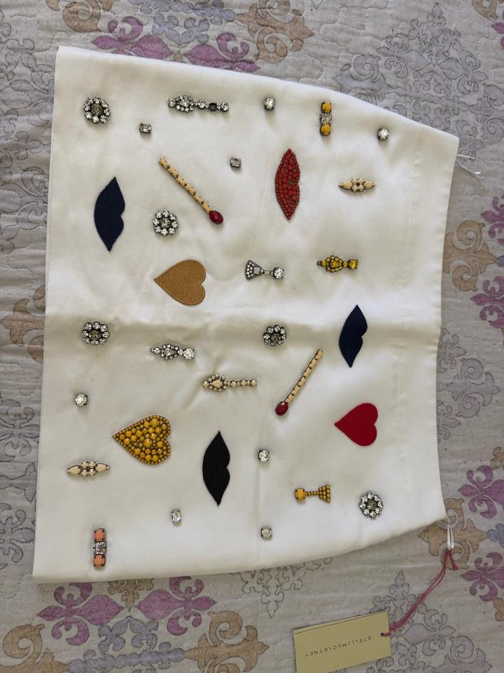 Белая юбка дек элемент - STELLA McCARTNEY