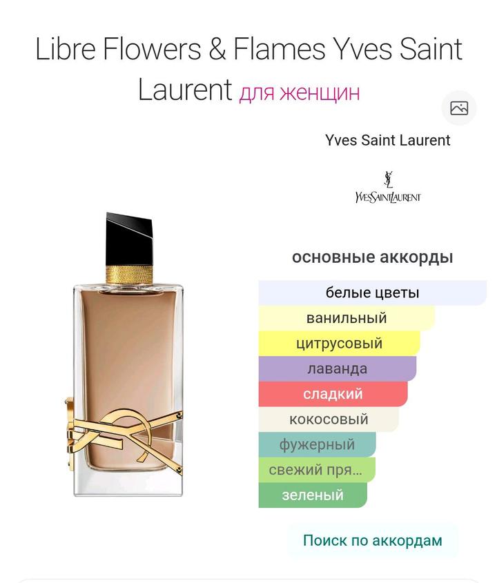 YVES SAINT LAURENT libre flowers & flames парфюмерная вода