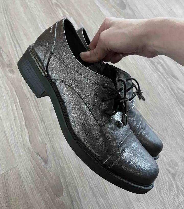 Ботинки лазерная кожа