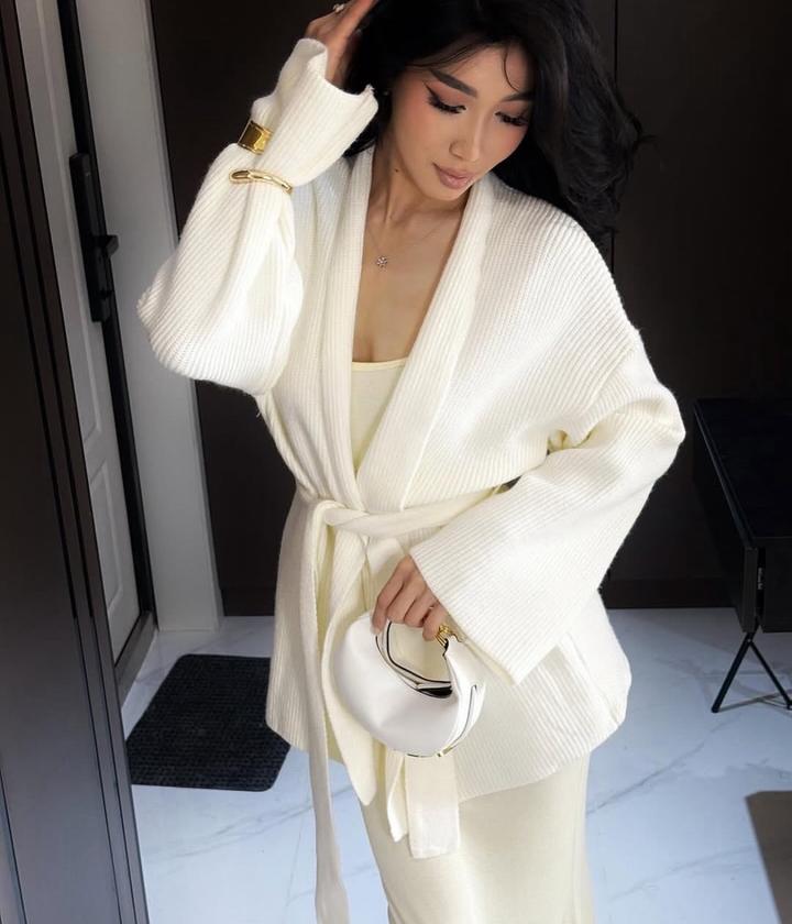 айвори кардиган