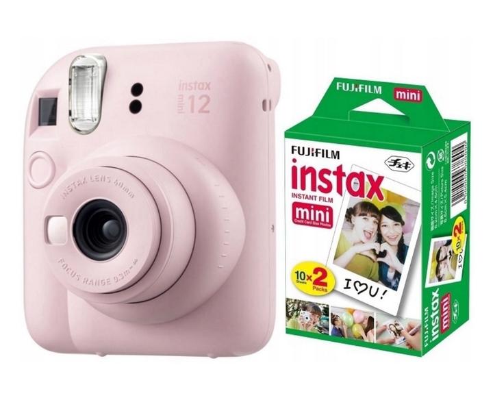 Фотокамера instax mini 12 + картриджи 17 шт