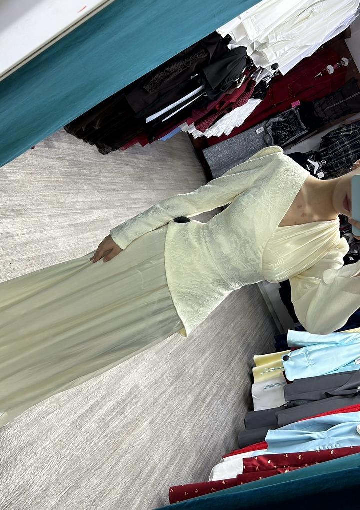 Нежное платье длинное