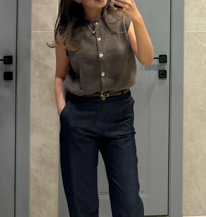 Трикотажный жилет