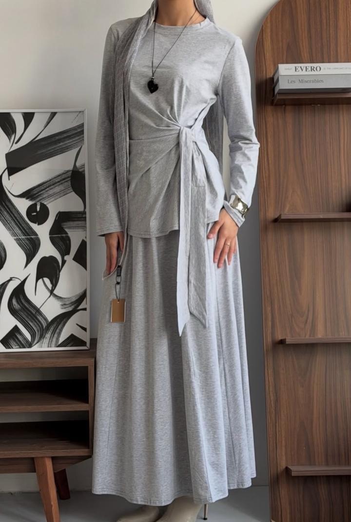 Двойка с юбкой цвет меланж