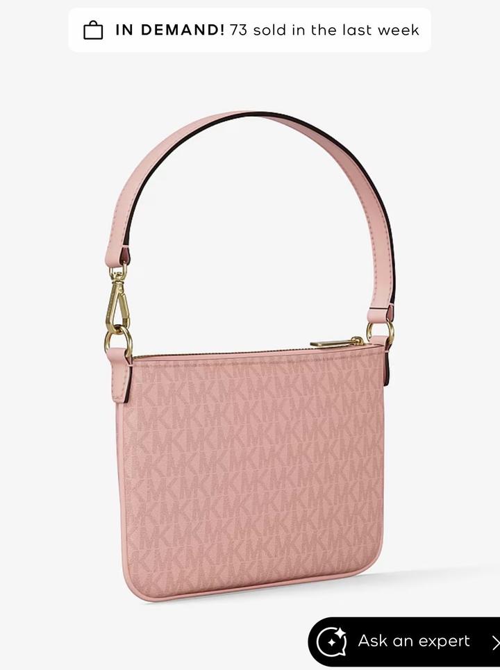 Сумка клатч Michael Kors, светло розовая..