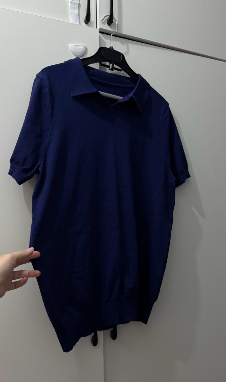 Поло в темно-синем цвете