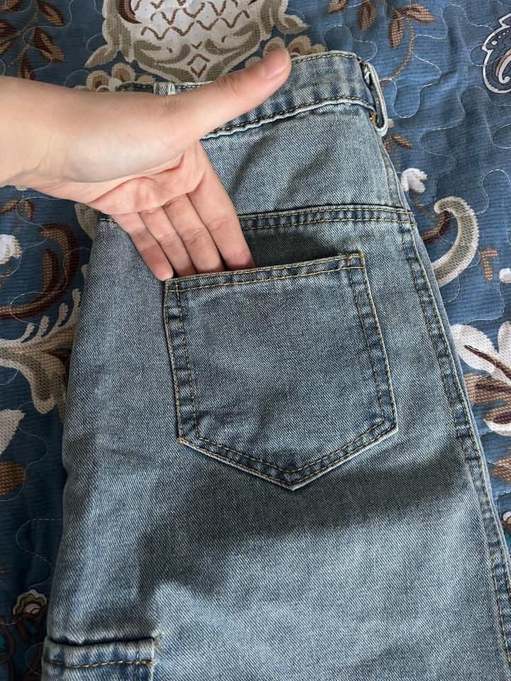 Джинсовая юбка миди