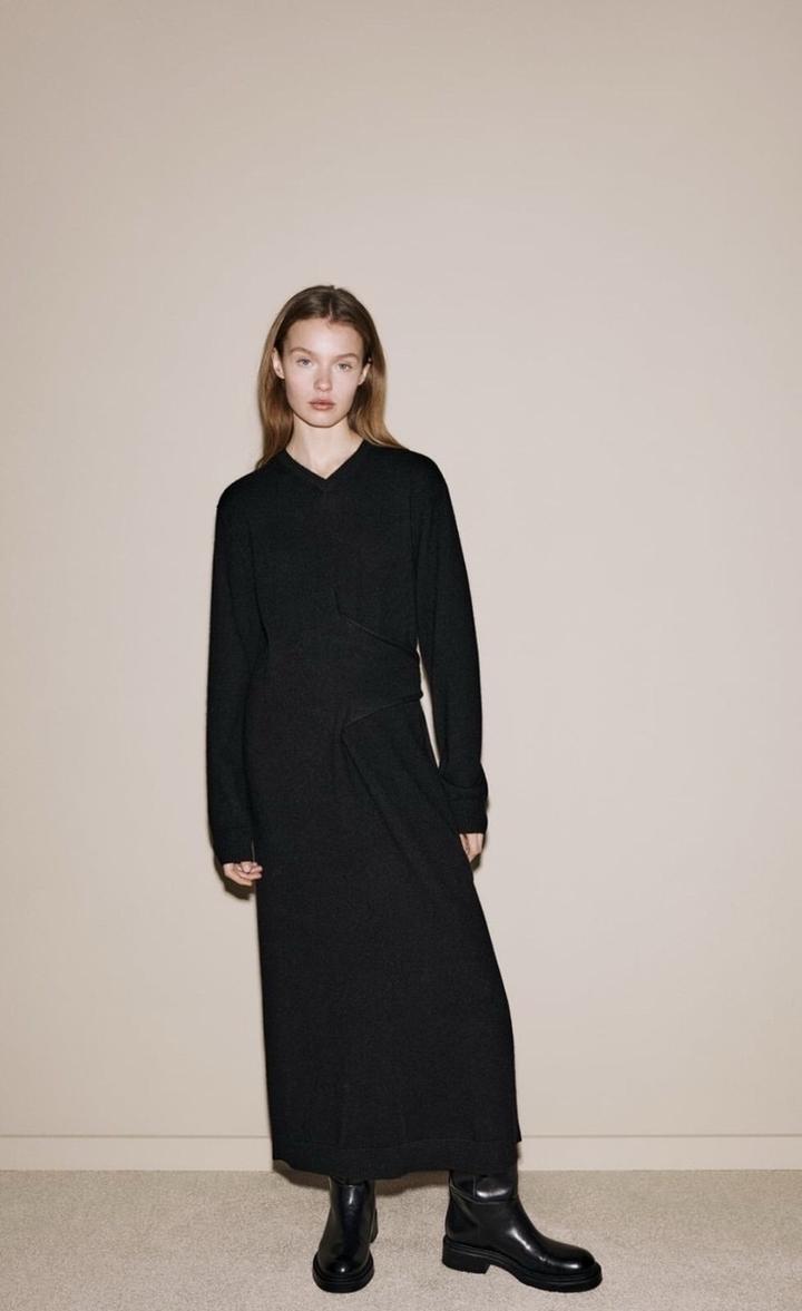 Кашемировое платье Zara