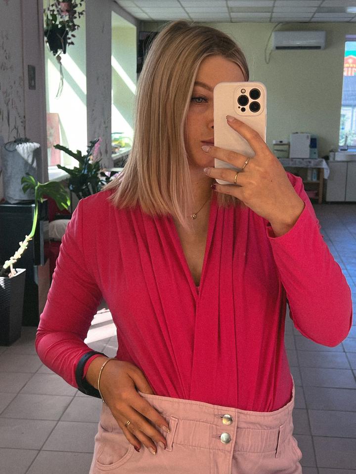 Боди розовое размер xl