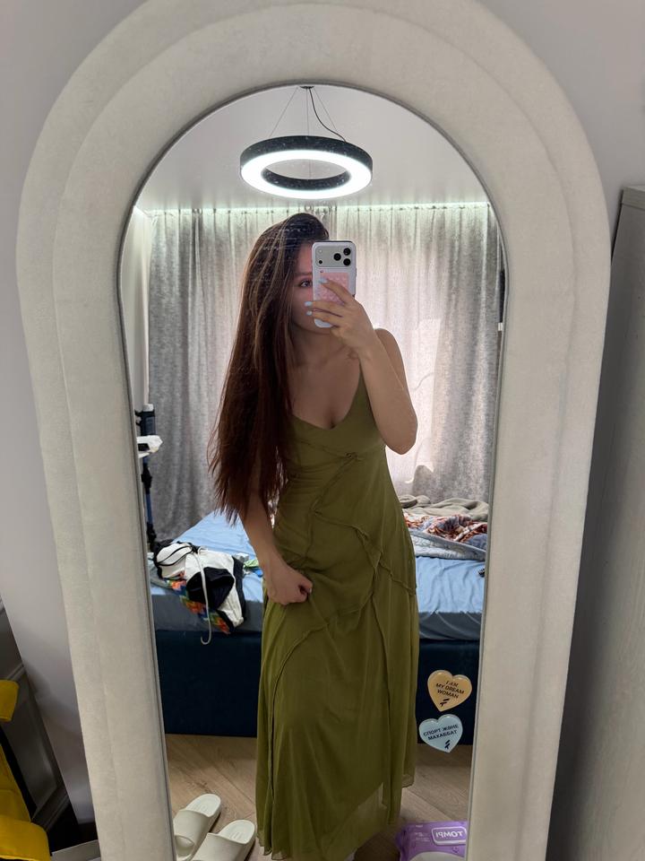 Зеленое платье Zara