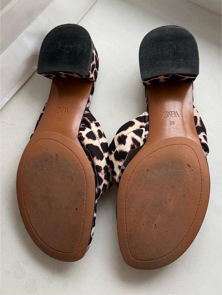 Мюли Zara леопардовые 39