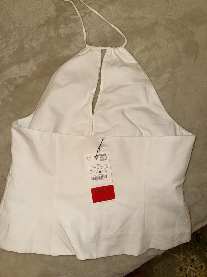 Топ льняной Zara