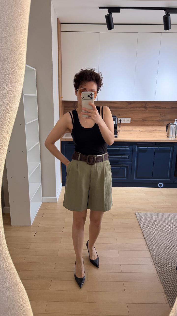Шорты Zara с ремнем