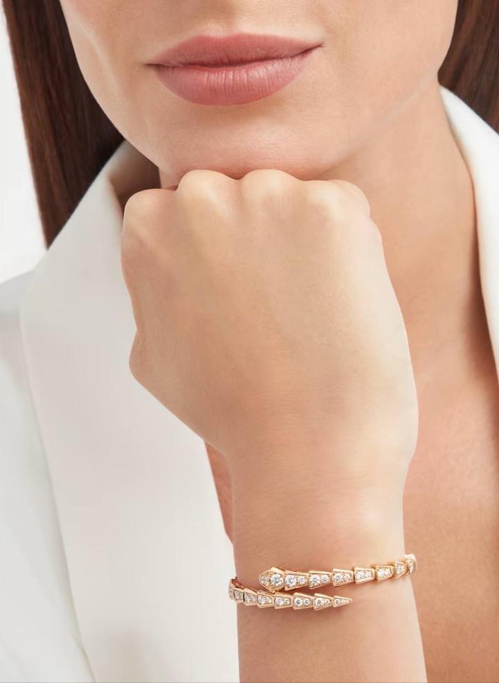 BVLGARI Serpenti браслет розовое золото