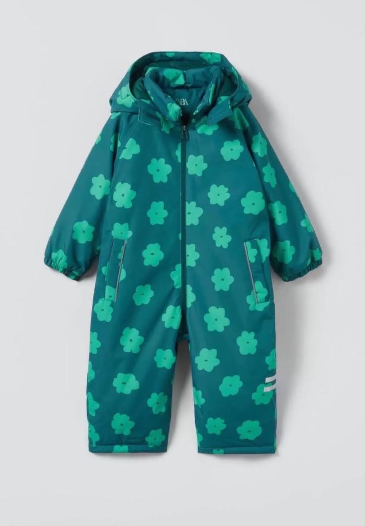 Zara 4-5 лет комбинезон зимний для девочки