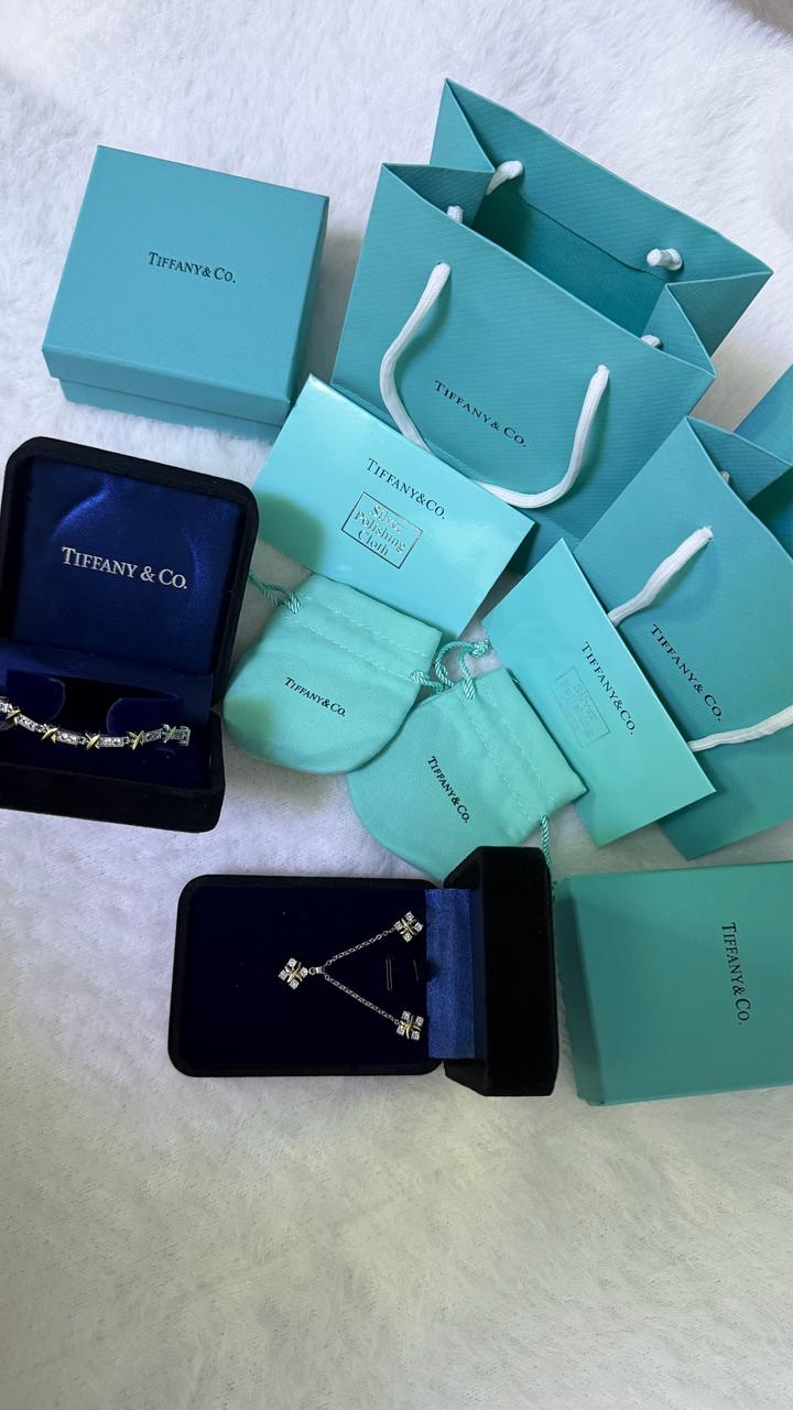 набор серьги и кулон цепь