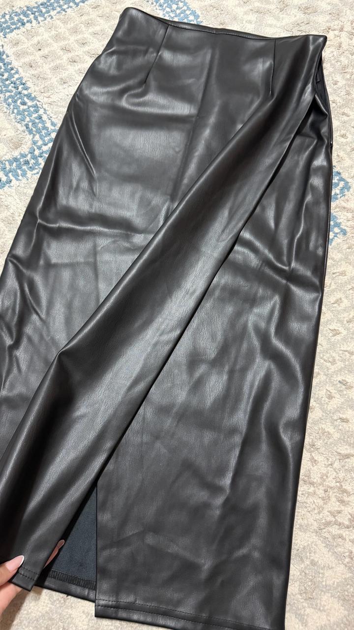 Кожаная юбка