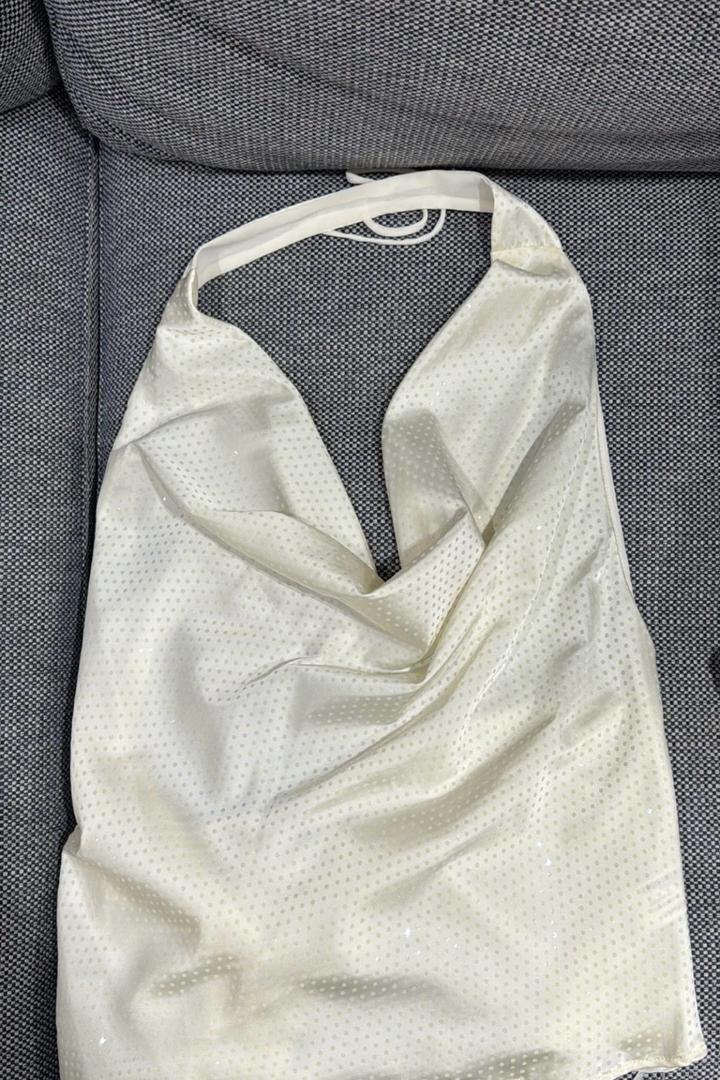 ZARA Блестящий топ с горловиной Халтер.