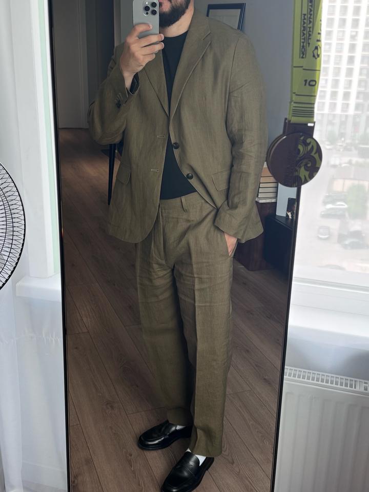 Костюм лен Massimo Dutti