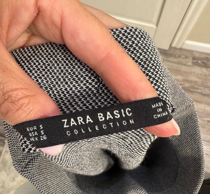 Серая трикотажная юбка Zara