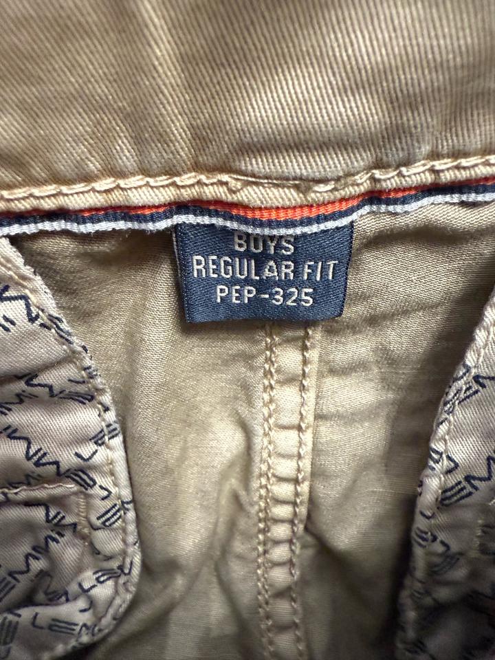 Бежевые летние штаны для мальчика немецкого бренда Lemmi