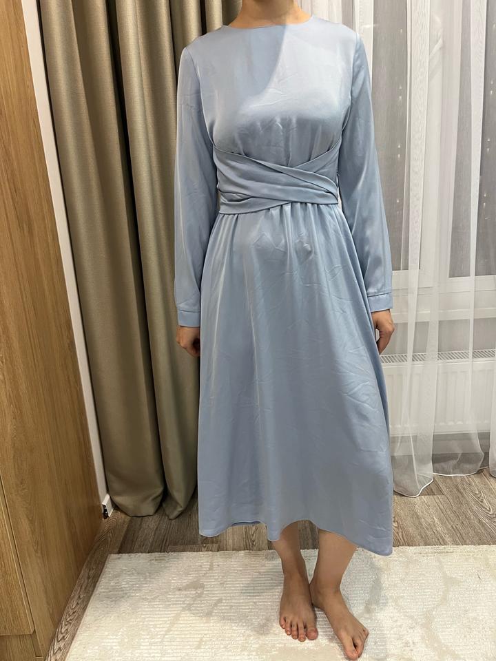 Атлас платье