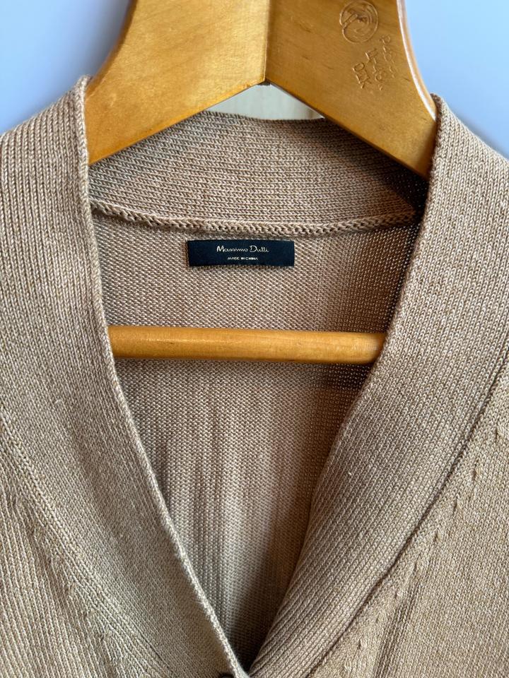 Коричневый кардиган Massimo Dutti