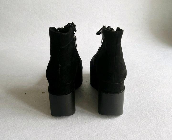 Ботинки ботильоны 38 размер на платформе искусственная замша