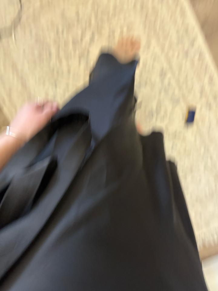 Атласовая юбка черная