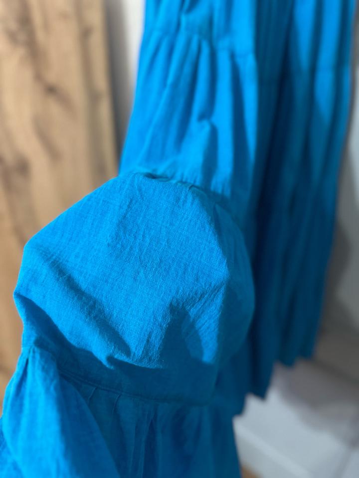 ✨ Лёгкая воздушная юбка в насыщенном голубом оттенке