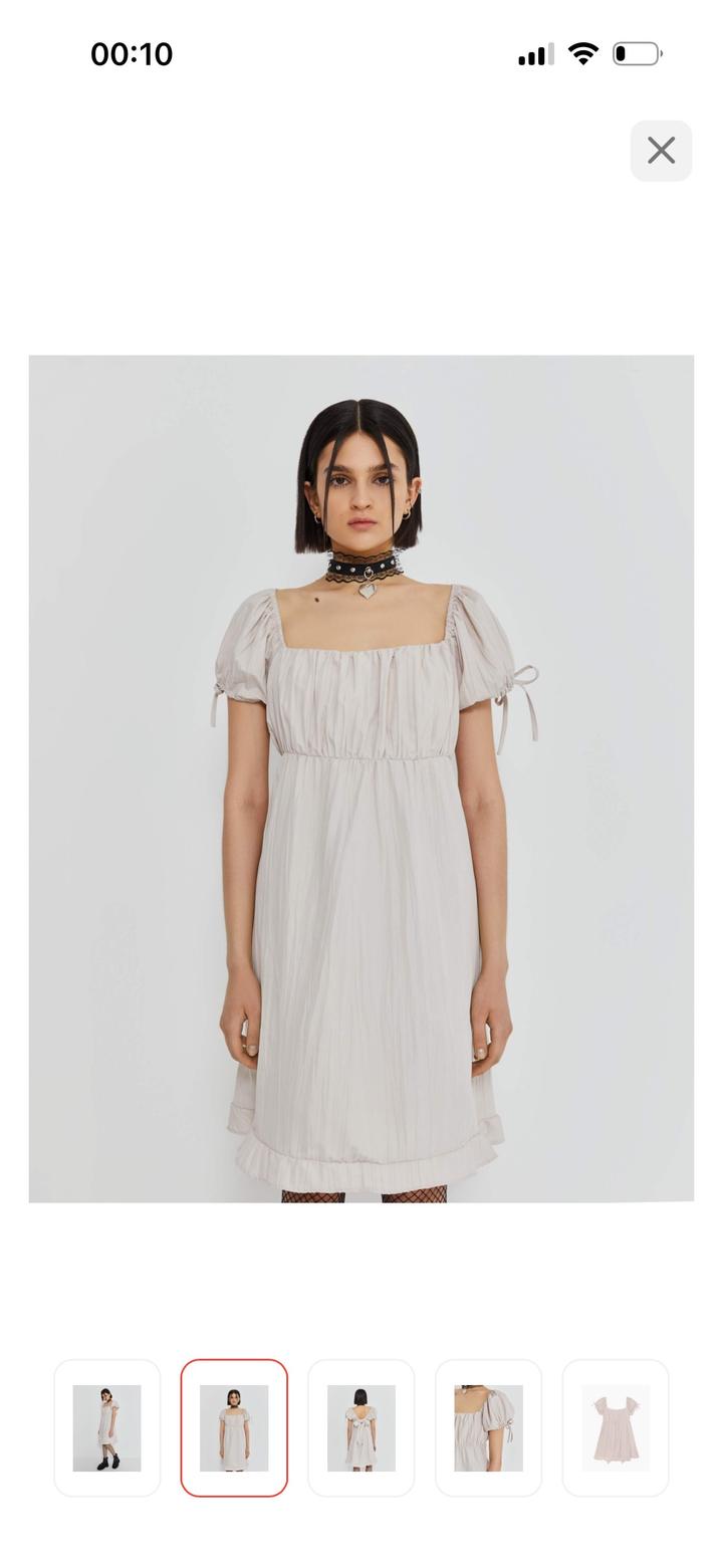 Нежное платье с бантом