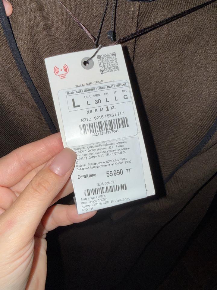 Льное платье ZARA