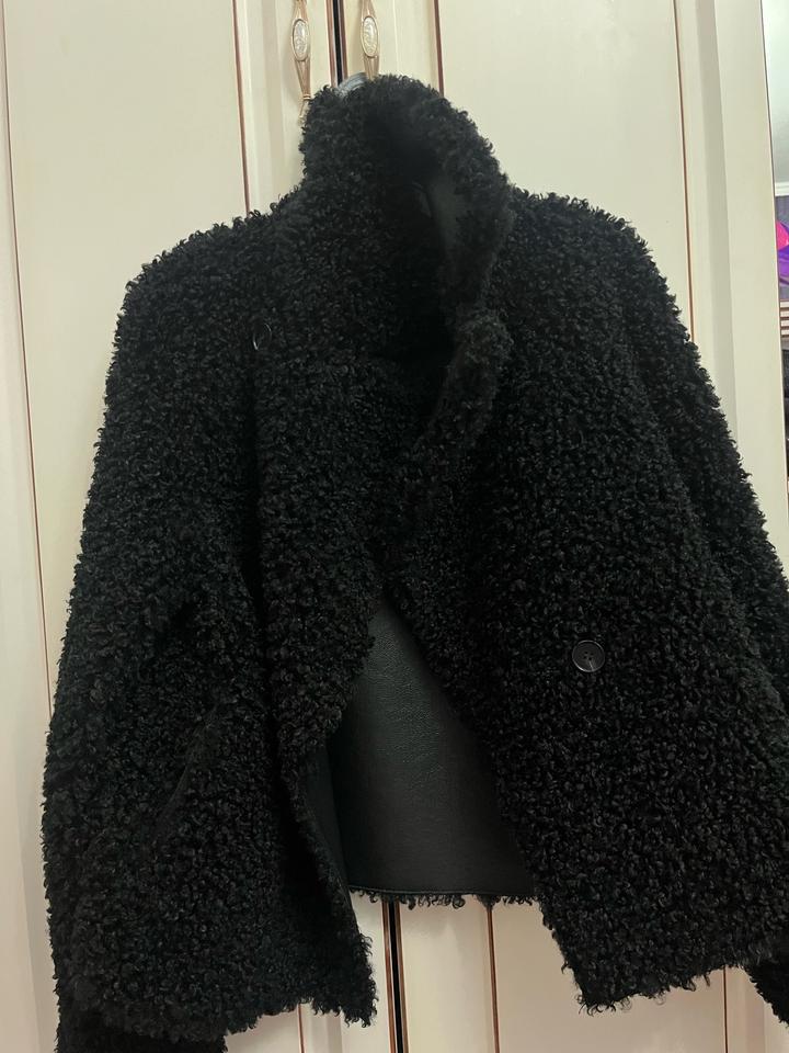 Новая двухсторонняя дублёнка 2-в-1, эко-кожа / teddy, Турция