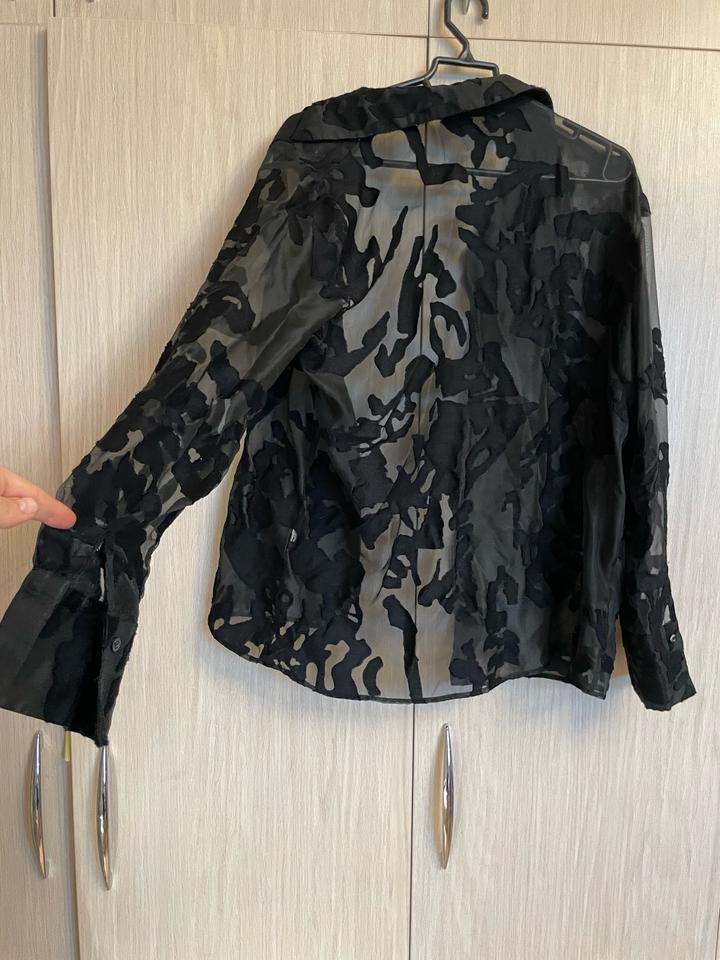Блузка рубашка Zara черная