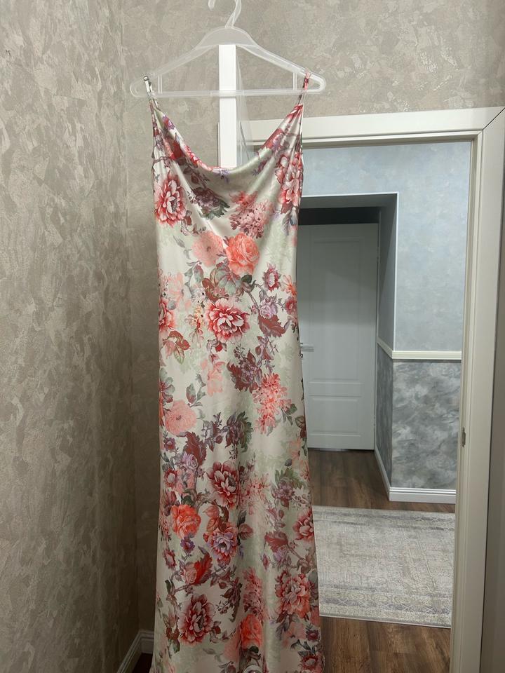 Платье комбинация Guess макси с цветочным принтом