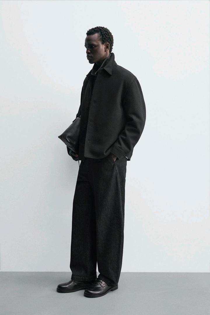 Новая куртка рубашка Zara из шерсти (М 48)