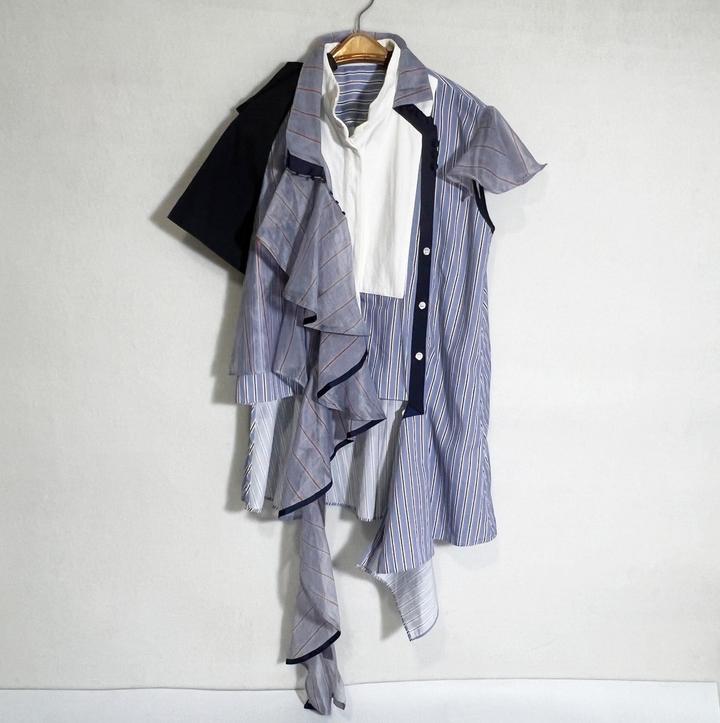 Рубашка топ блуза Sacai M/L 46-48 размер в полоску