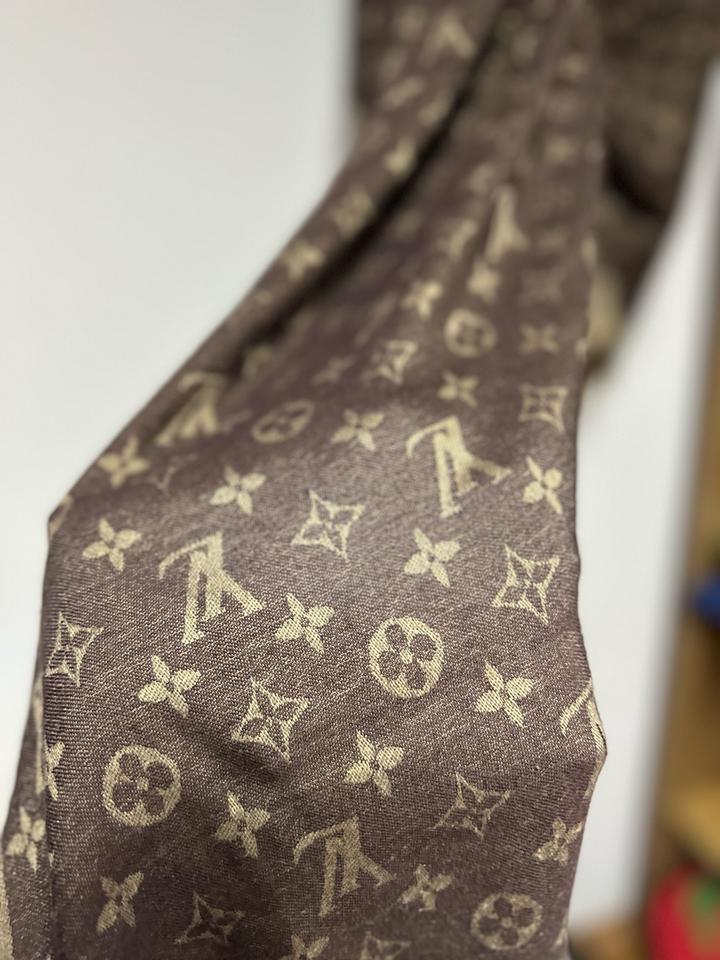 шарф-палантин с принтом в стиле Louis Vuitton