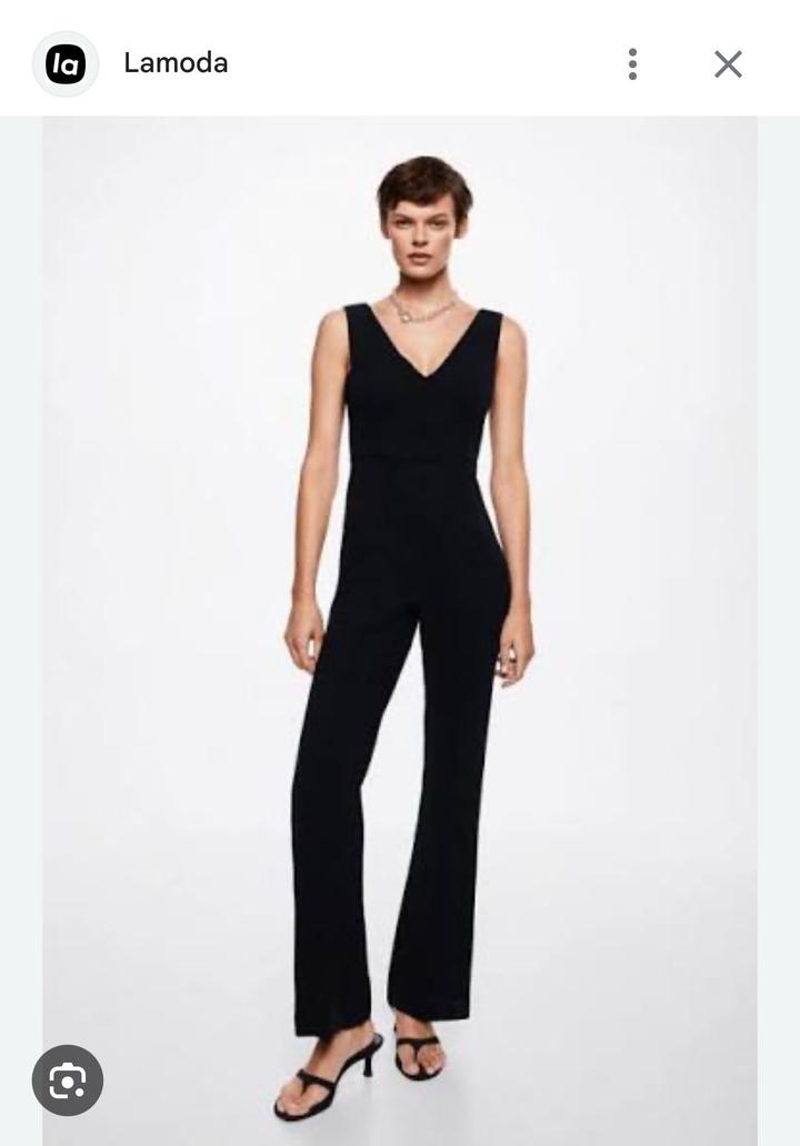 Черный комбинезон Mango