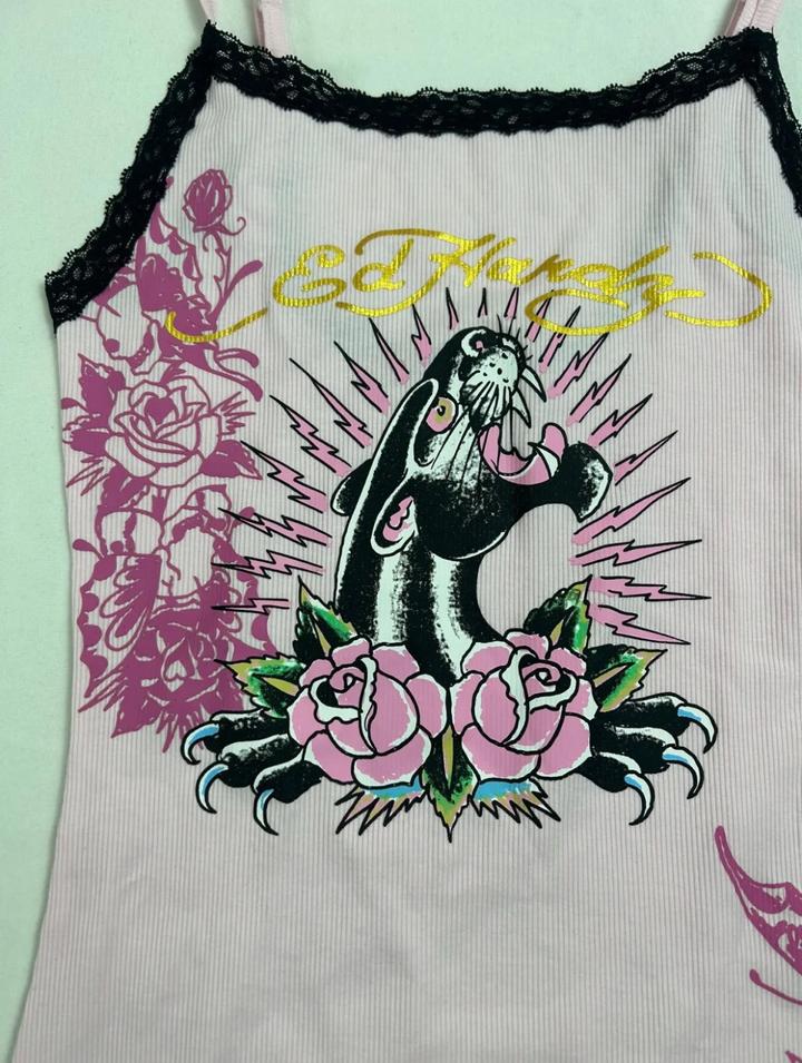 Ed Hardy розовый комбинезон