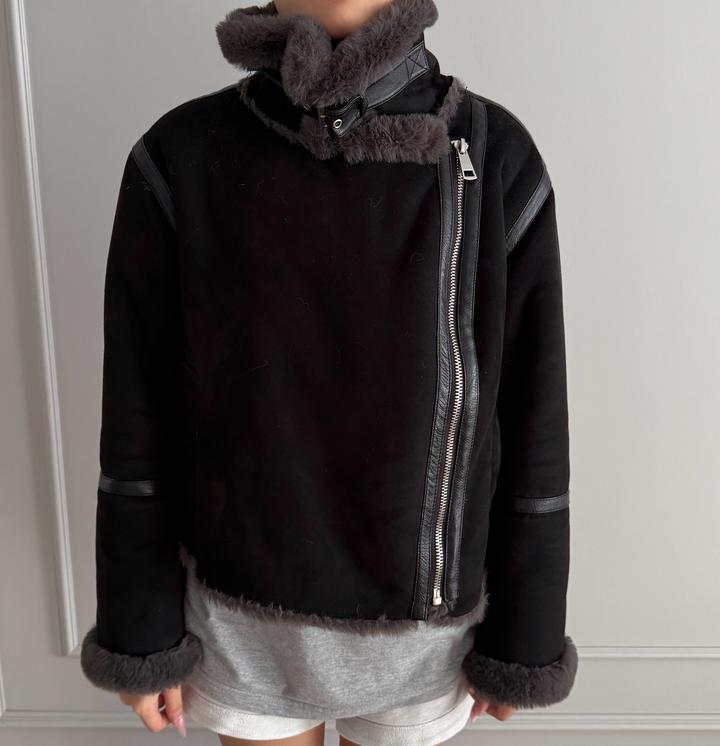 Короткая дубленка ZARA